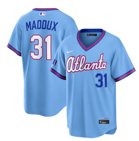 Men Atlanta Braves #31 Maddux blue Nike 2026 City Connect Stadium Jersey->atlanta braves->MLB Jersey